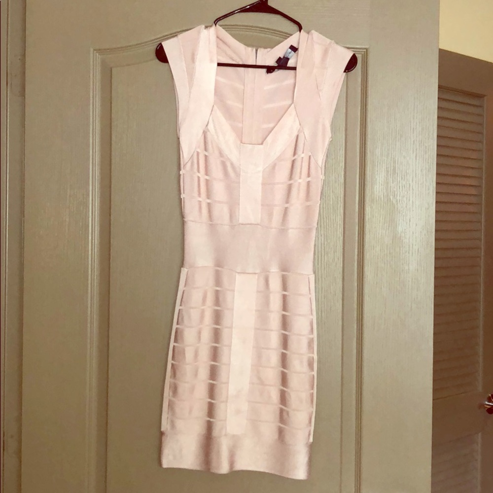 Light Pink French Connection bandage dress